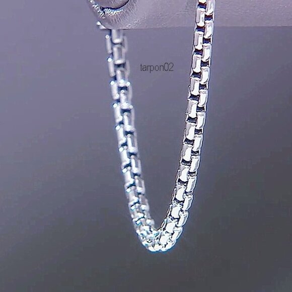 John Hardy JAI Box Chain 2.7mm Sterling Silver Bracelet - SMALL NIB - Picture 12 of 16